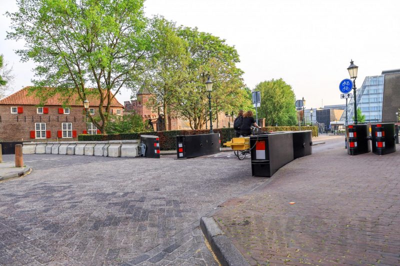 Opbouw route Koningsdag in volle gang