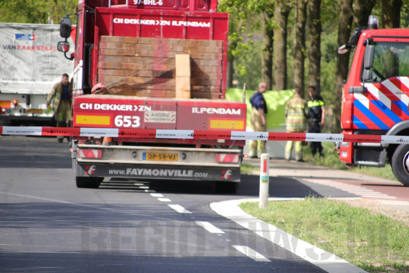 Fietser overleden na aanrijding met vrachtwagen