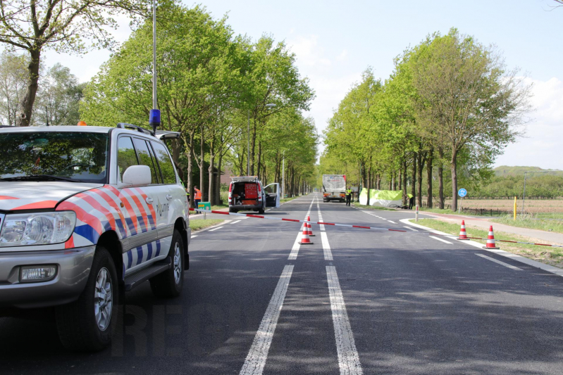 Fietser overleden na aanrijding met vrachtwagen