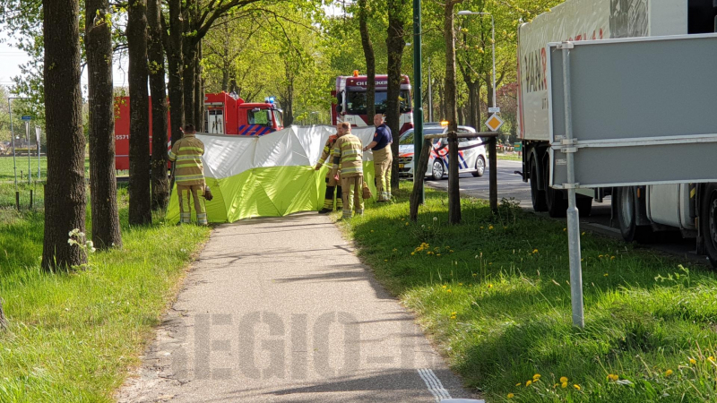 Fietser overleden na aanrijding met vrachtwagen