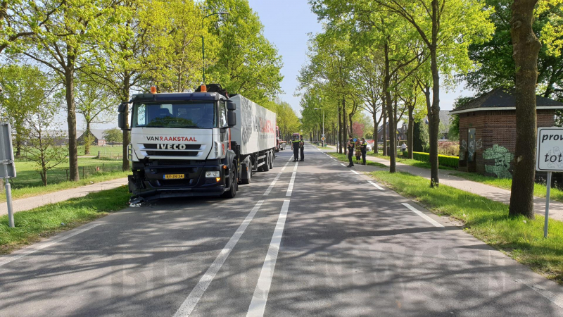 Fietser overleden na aanrijding met vrachtwagen