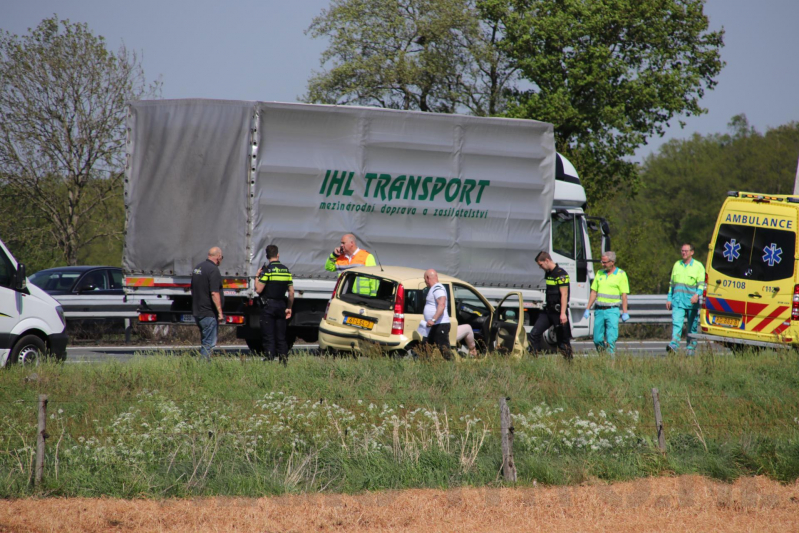 File na kop-staart aanrijding