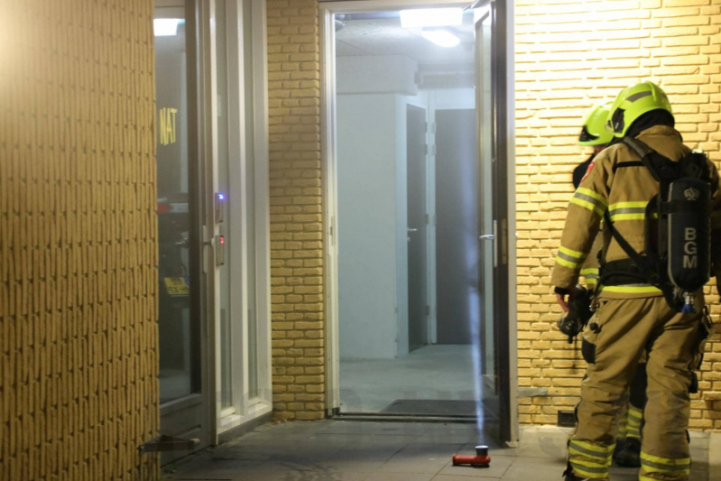 Veel rook bij brand in berging