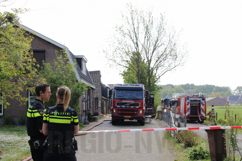 Veel rook bij brand in loods