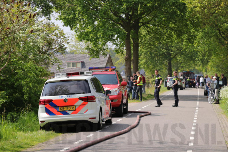 Veel rook bij brand in loods