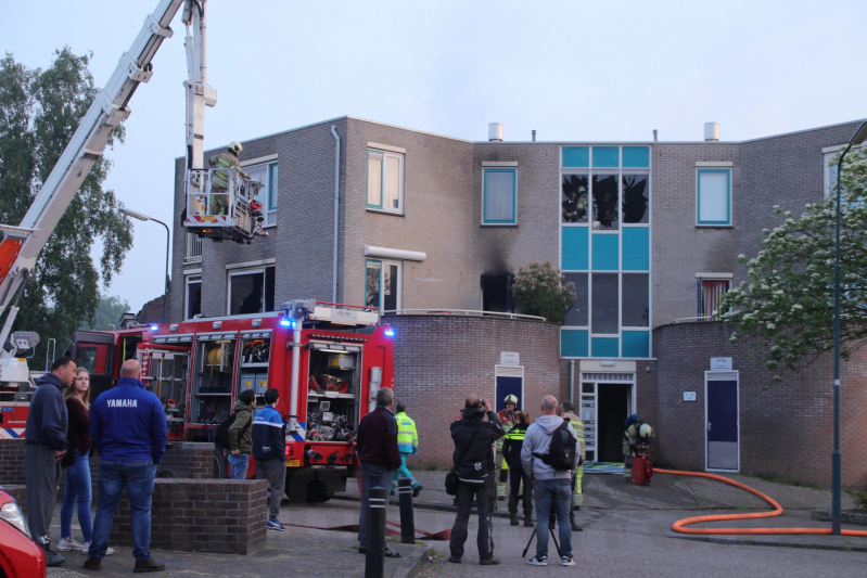 Appartementencomplex verwoest door brand