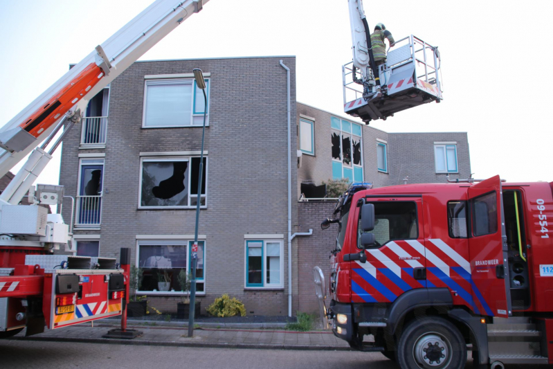Appartementencomplex verwoest door brand