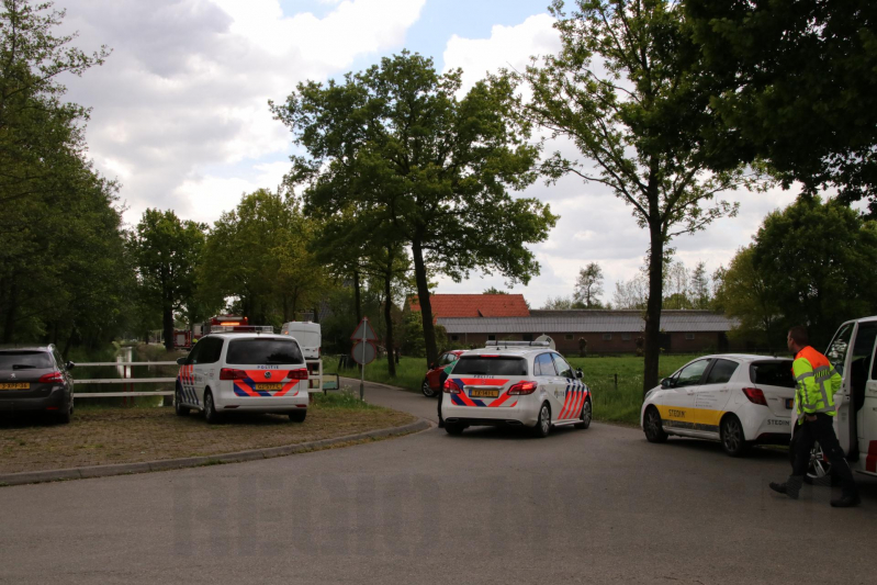 Weg afgesloten om gaslek