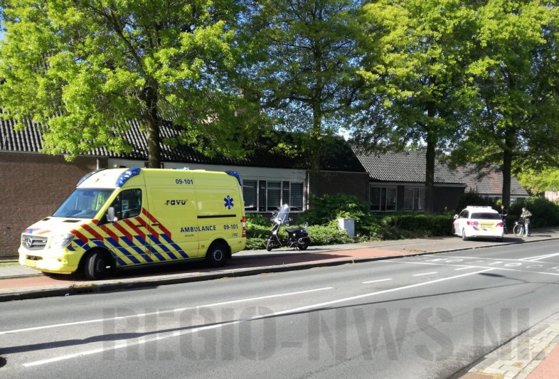 Fietser gewond na aanrijding met scooter