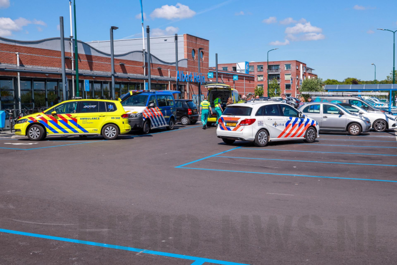 Automobiliste gewond op parkeerplaats