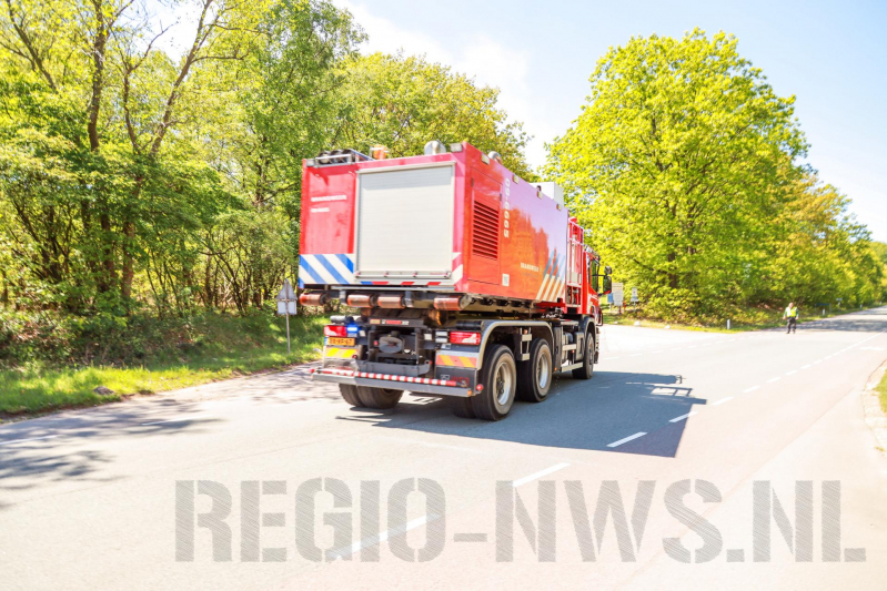 Bosbrand op militair oefenterrein