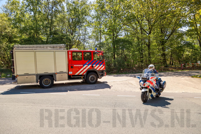 Bosbrand op militair oefenterrein