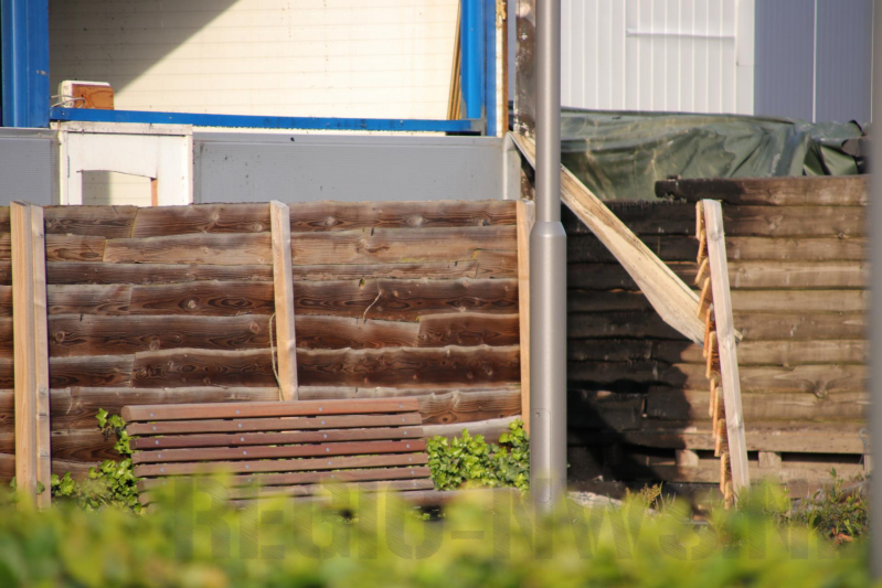 Loods verwoest door brand