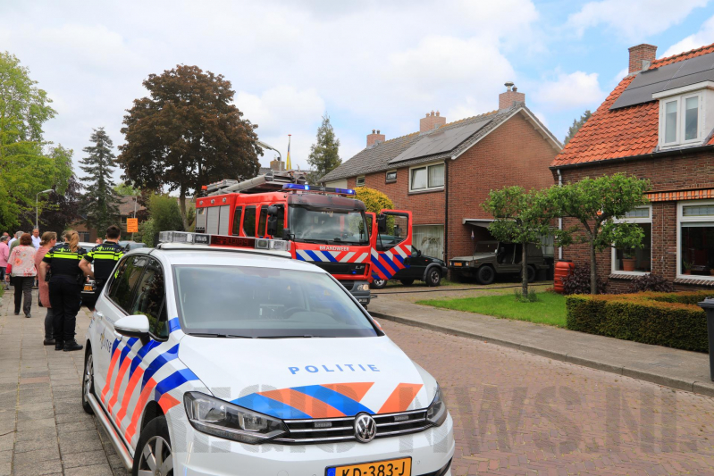 Veel rook bij brand in woning