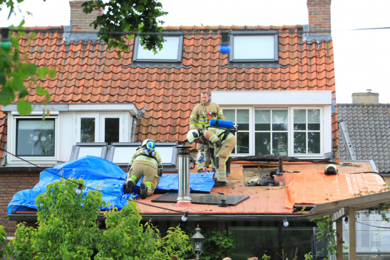 Veel rook bij brand in woning