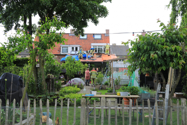 Veel rook bij brand in woning