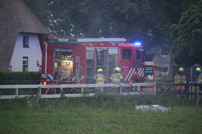 Schuur verwoest door brand