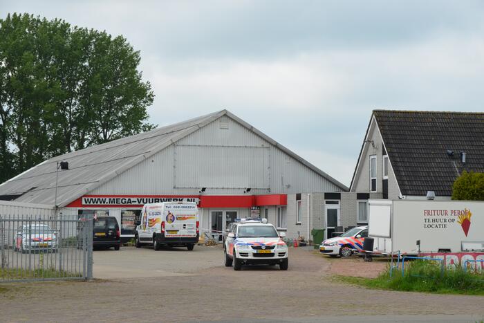 Ontmanteling drugslab in bedrijfspand in volle gang