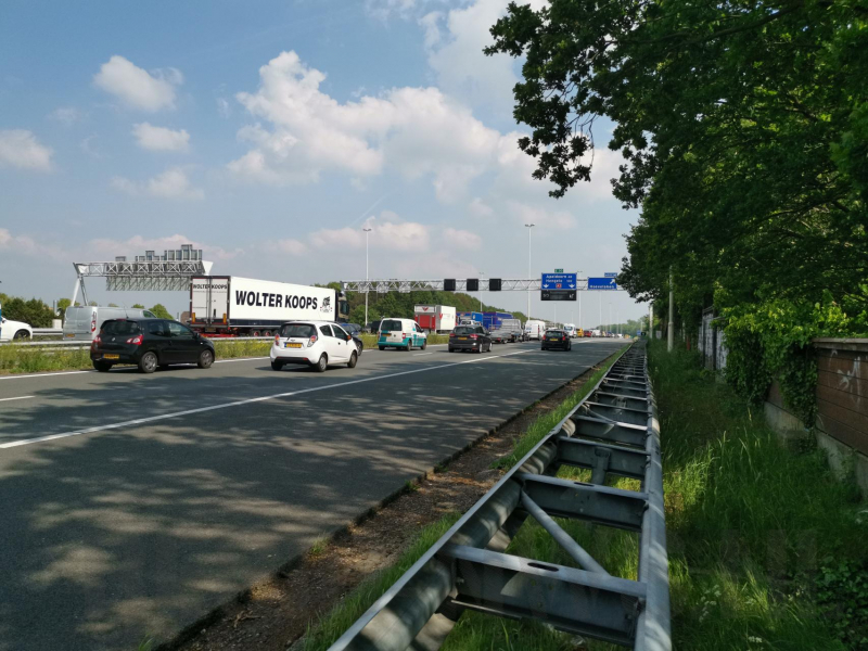 Flinke file bij ongeval