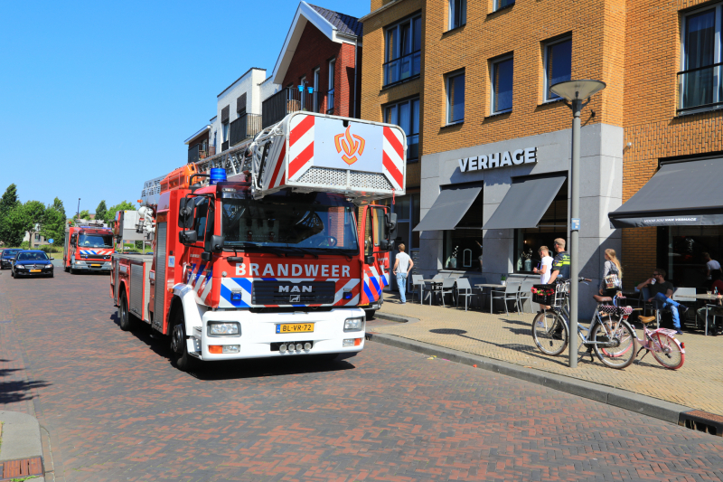 Brand op balkon appartementencomplex