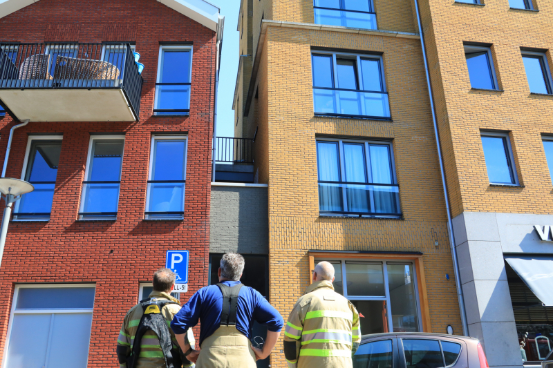 Brand op balkon appartementencomplex