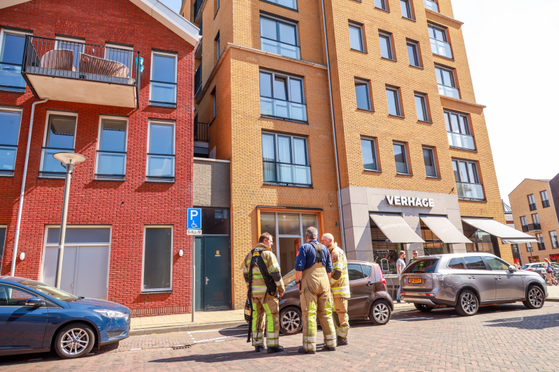 Brand op balkon appartementencomplex