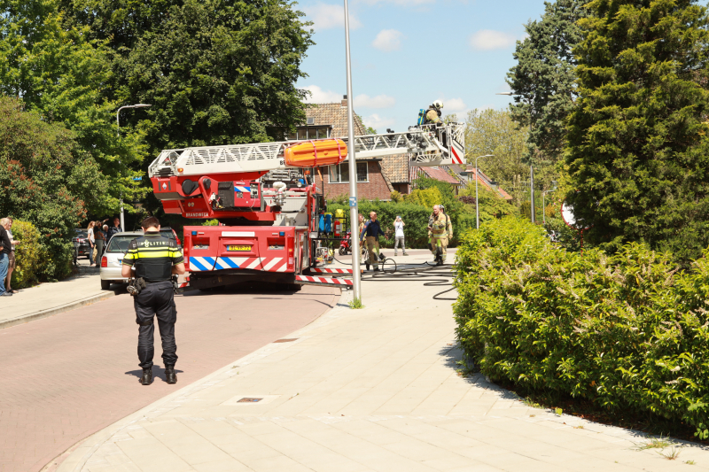 Brand op zolder