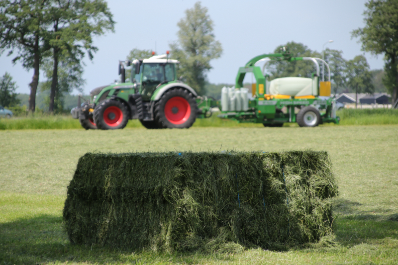 Boeren profiteren maximaal van het weer tijdens het hooien