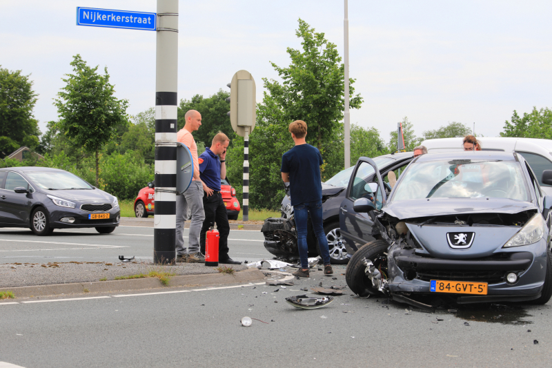 Gewonde bij ongeval op kruising