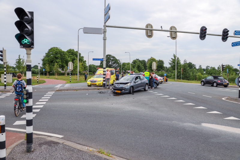 Gewonde bij ongeval op kruising