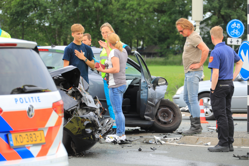 Gewonde bij ongeval op kruising
