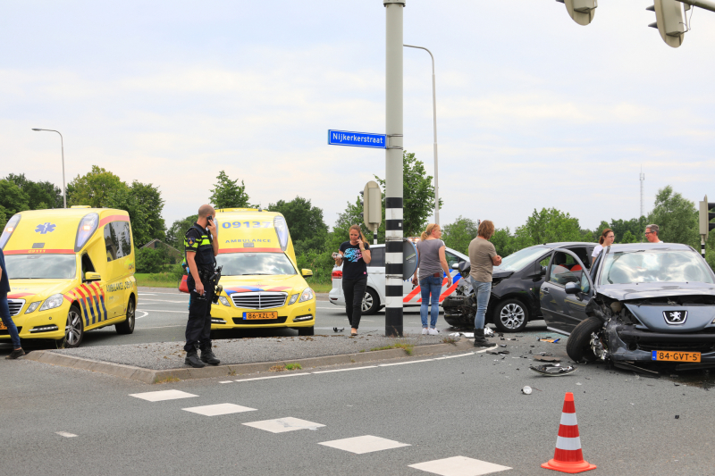 Gewonde bij ongeval op kruising