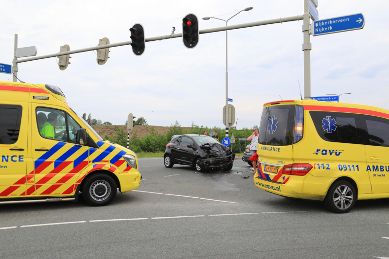 Gewonde bij ongeval op kruising