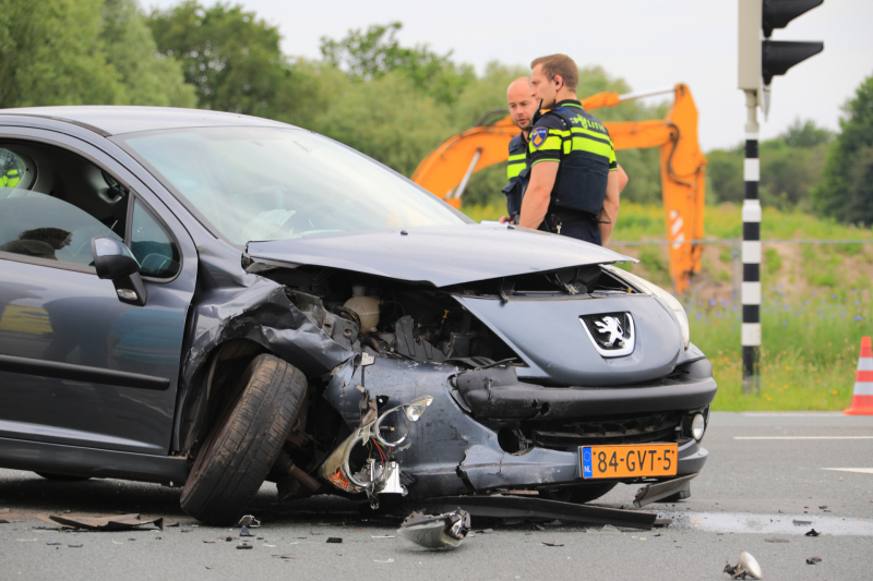 Gewonde bij ongeval op kruising