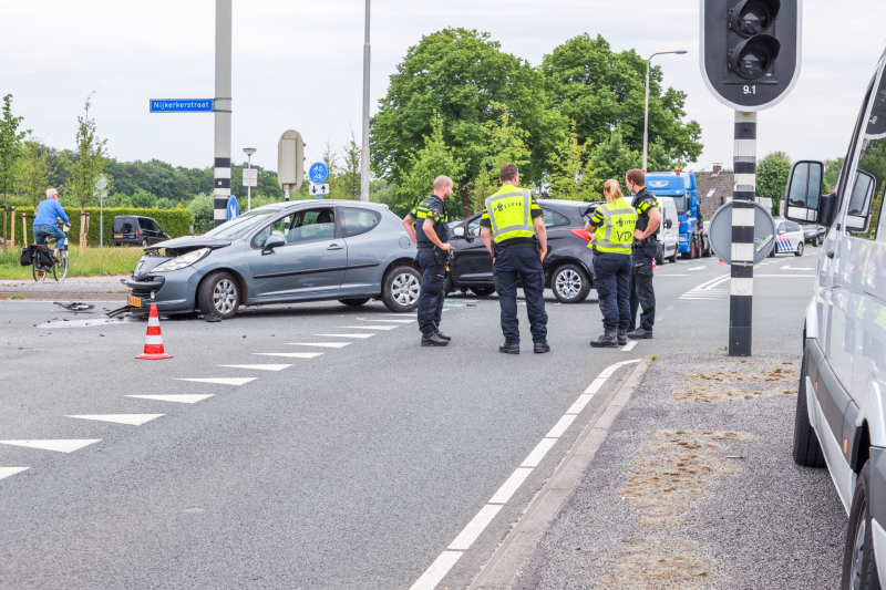 Gewonde bij ongeval op kruising