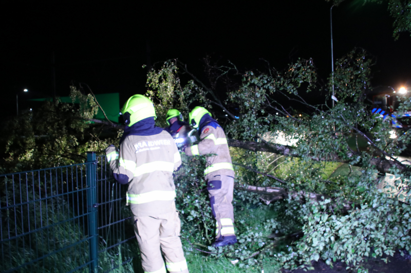 Veel stormschades in midden Nederland