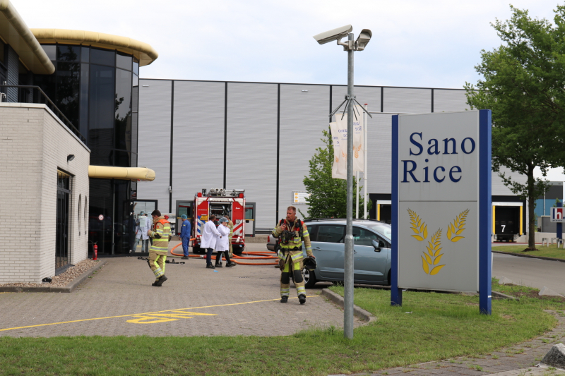 Bedrijfspand SanoRice ontruimd door brand