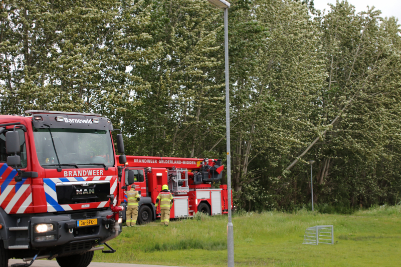 Afgesloten fietspad vanwege afgescheurde boom