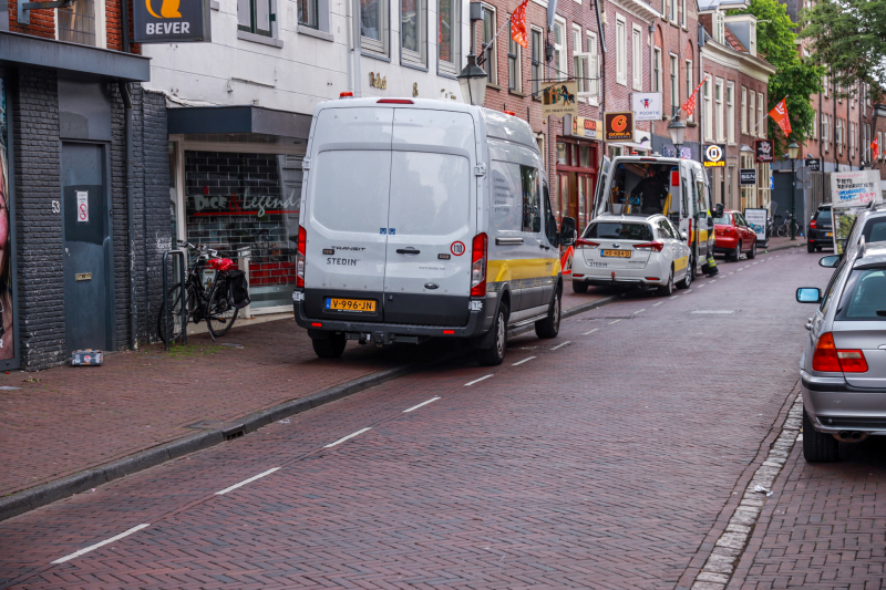 Opengebroken stoep door gaslek