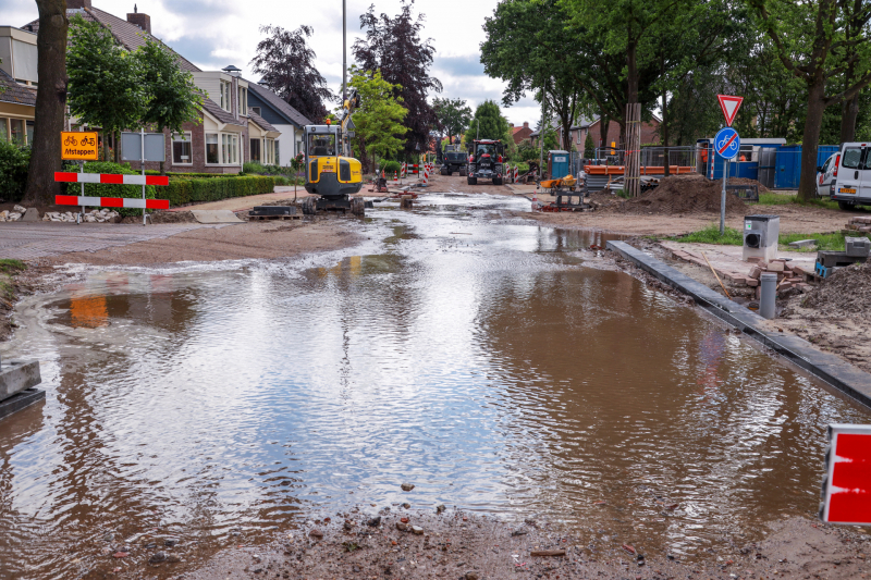 Waterballet na graafwerkzaamheden