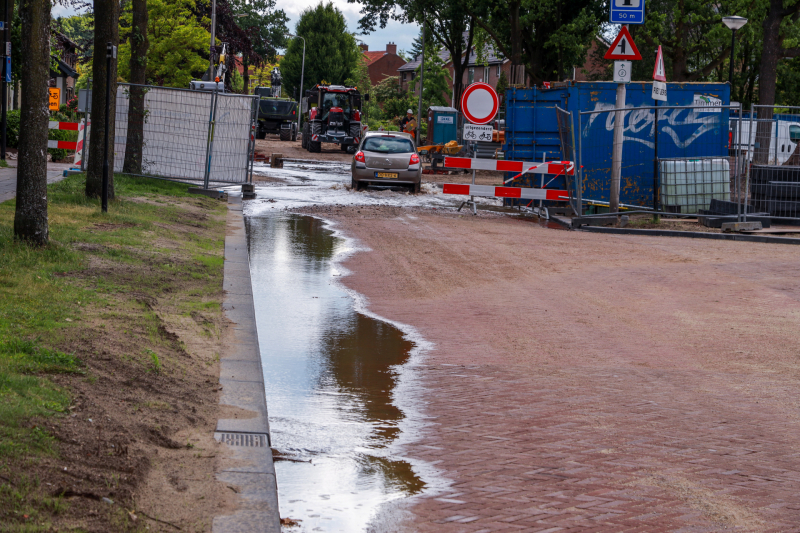 Waterballet na graafwerkzaamheden