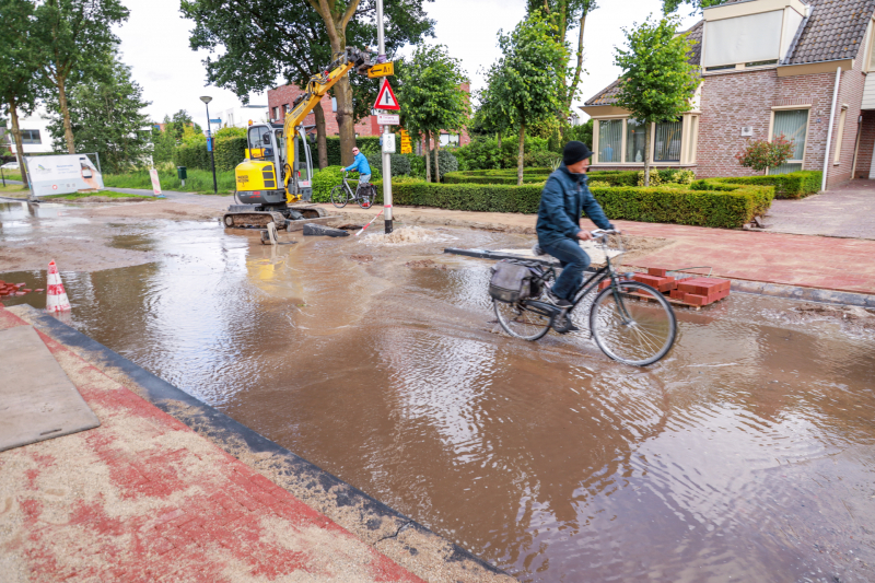 Waterballet na graafwerkzaamheden