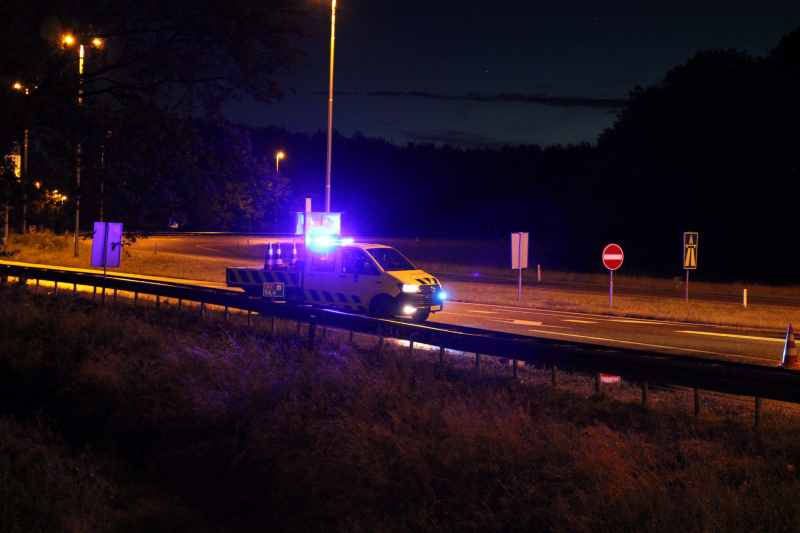 Opnieuw auto uit de bocht gevlogen