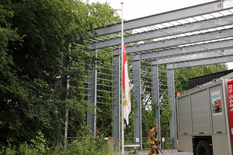 Herdenking omgekomen brandweerlieden bij kazerne Maarsbergen