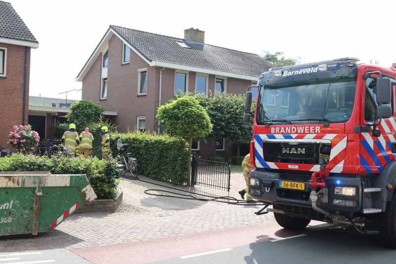 Gewonde bij woningbrand