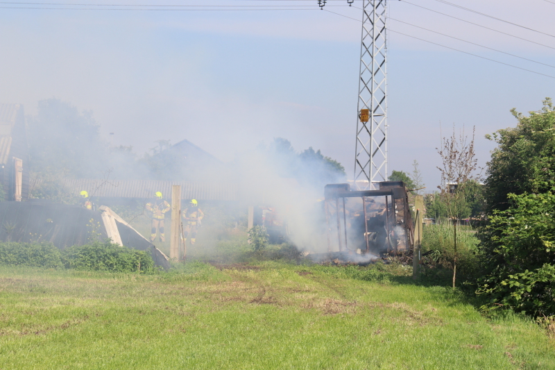 Schuur verwoest door brand