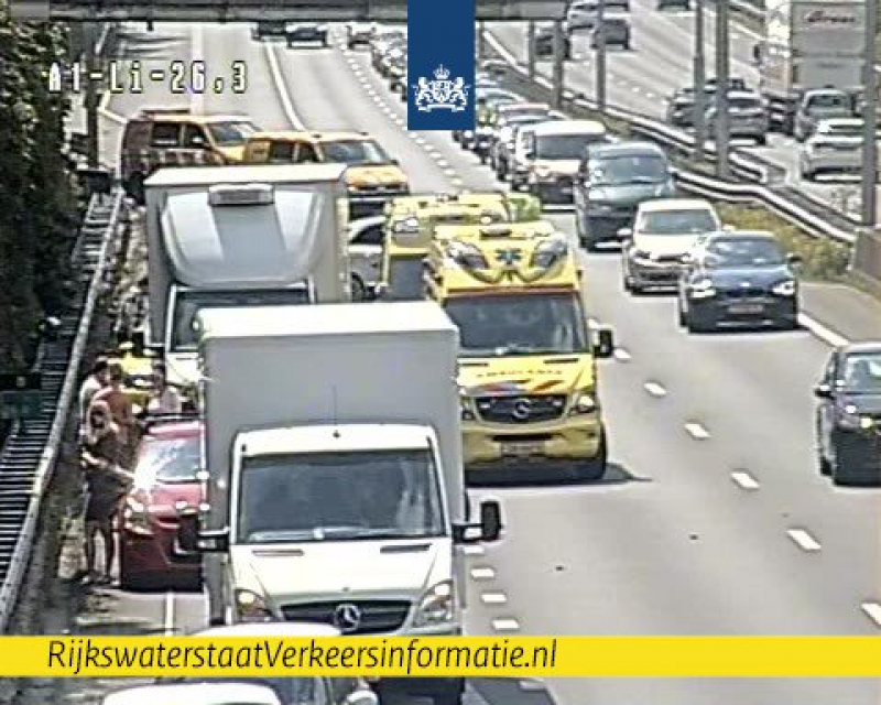 Lange files na ernstig ongeval