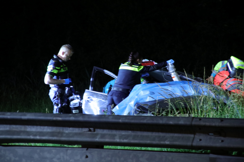 Bestuurder zwaargewond na lancering