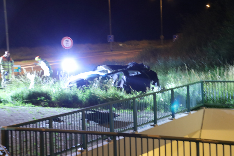 Bestuurder zwaargewond na lancering