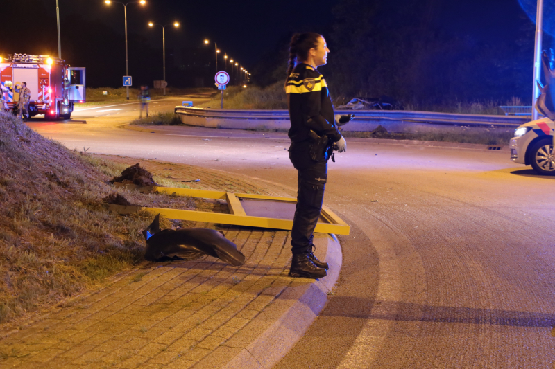 Bestuurder zwaargewond na lancering